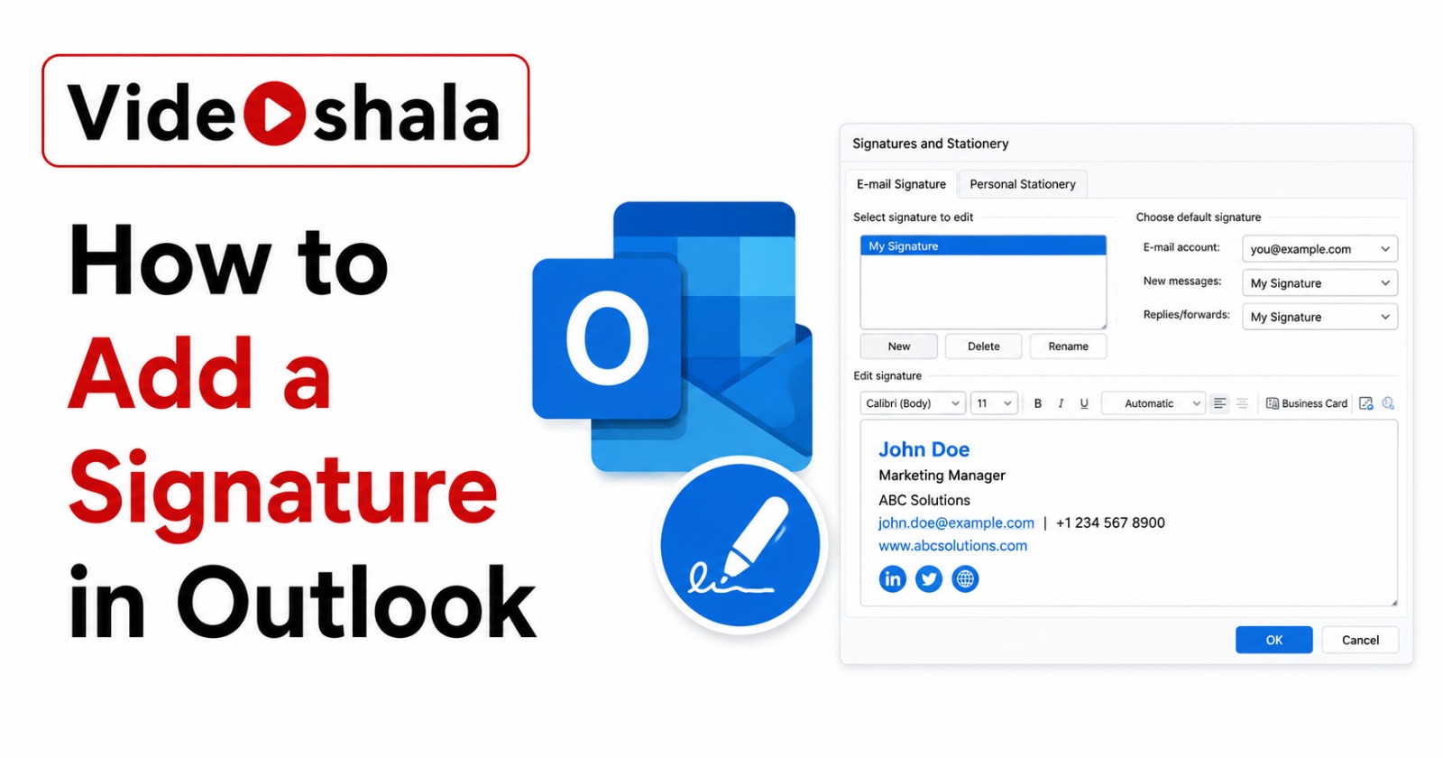 How to Add a Signature in Outlook