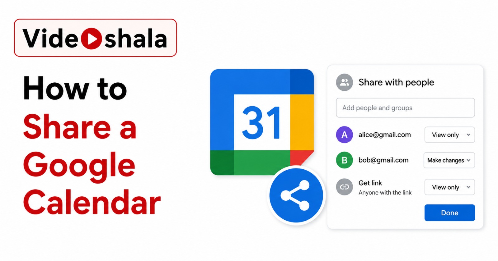 How to Share a Google Calendar