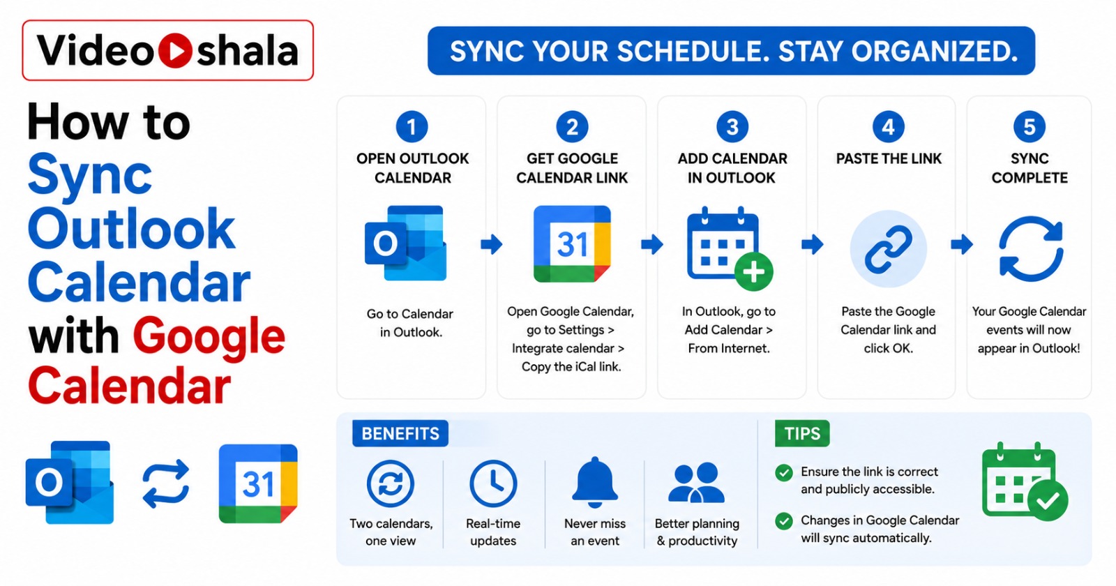 How to Sync Outlook Calendar with Google Calendar